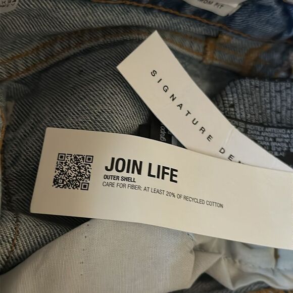 ZARA NWT JEANS FOR LADIES SIZE 2 THE 90’s MOM FIT in the color EVER AFTER BLUE - Picture 11 of 11